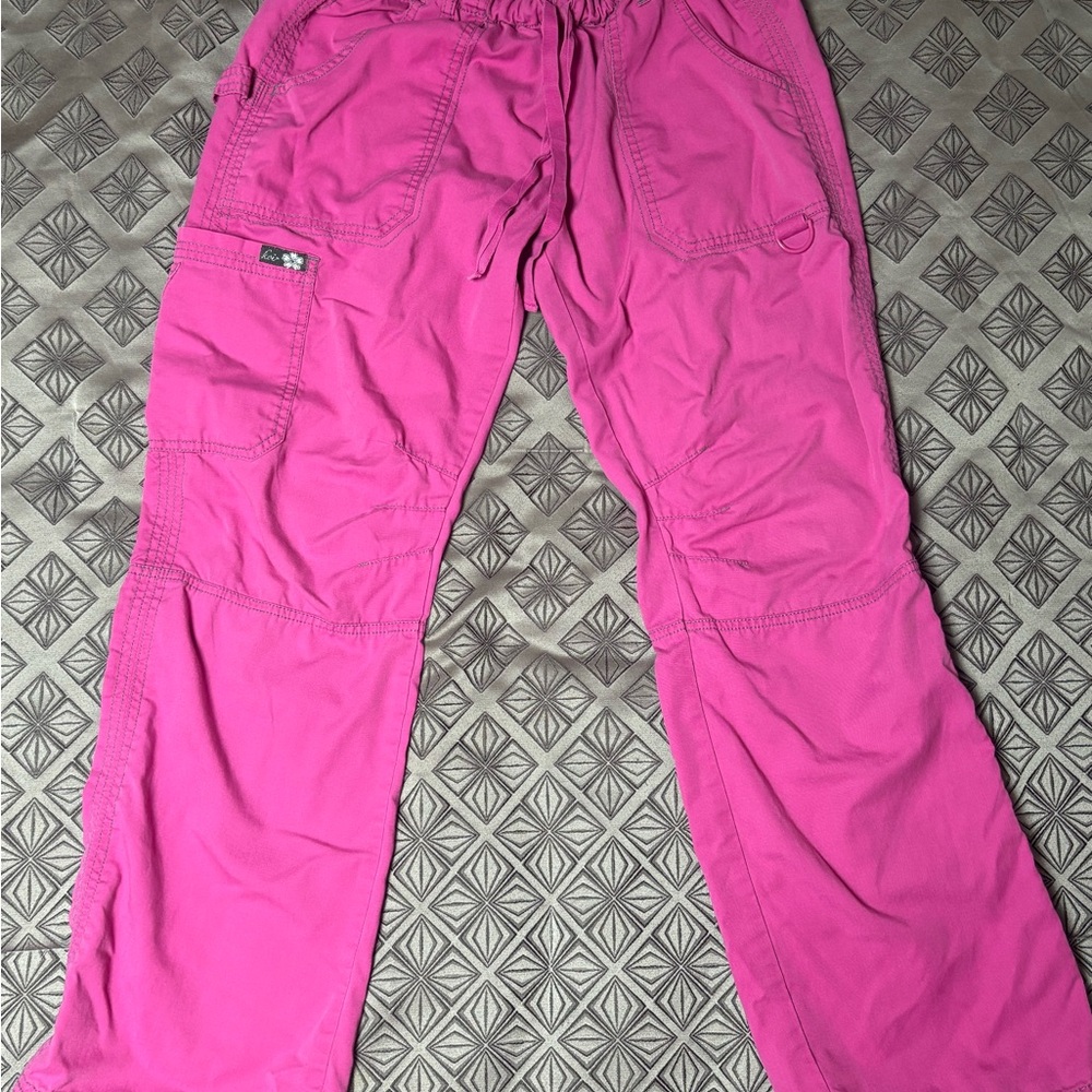 Koi Pink Cargo Scrub pants